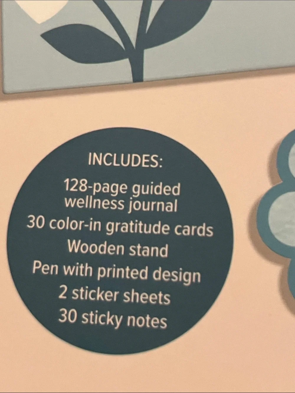 Wellness Journal Kit - Blue Floral Self-Care Notebook Set